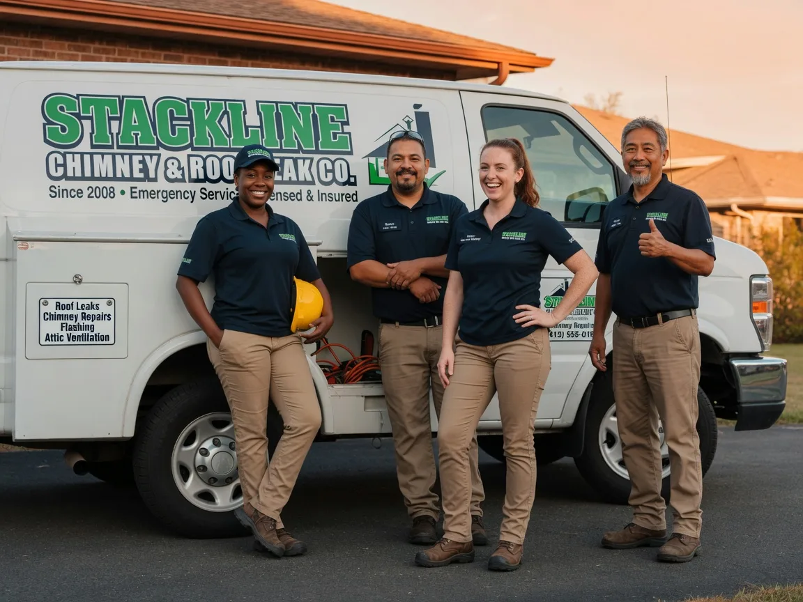 Chimney flashing repair company in Buda, IL